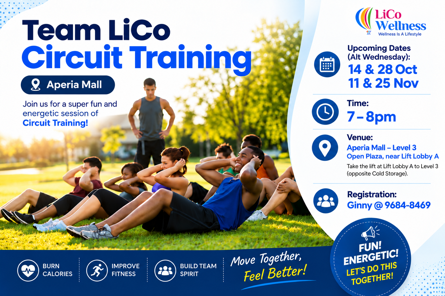 Team LiCo Circuit Training @ Aperia Mall Lavender